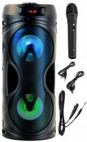 Nešiojama 400W LED Bluetooth USB radijo kolonėlė su baterija
