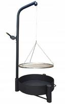 Sodo grilis su sija, nerūdijančio plieno grotelės, 70 cm, trikojis