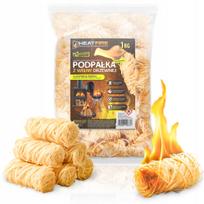 Medienos vilnos uždegikliai HeatFire židiniui, kepsninei, 1 kg