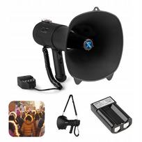 Belaidis 90W juodas BT USB REC rankinis megafonas su sirena