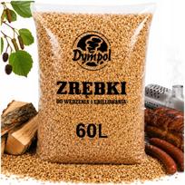 Rūkyklos drožlės DYMPOL KL 08, alksninės ir buko, 15 kg, 60 l