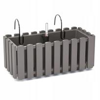 Balkoninė dėžė Prosperplast Boardee Fencycase pilka 7 l 38 cm