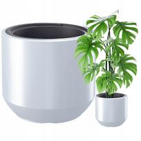 Gėlių vazonas Maxi White, atsparus šalčiui, su įdėklu, 570 mm, 82 l