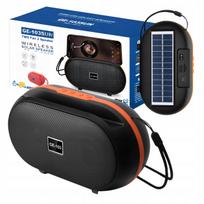 Nešiojama „Bluetooth“ kolonėlė su saulės baterija, USB, „MicroSD“ ir FM radiju