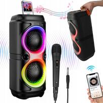 Belaidė Bluetooth 5.0 kolonėlė su mikrofonu, 1800mAh baterija, 7 RGB spalvos