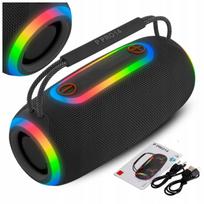 Nešiojama Bluetooth belaidė kolonėlė USB FM TWS juoda LED