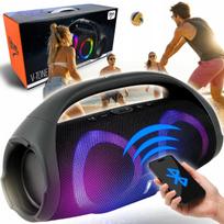 Nešiojama Bluetooth 5.2 belaidė kolonėlė su USB, FM, AUX, RGB, Boombox MOBI