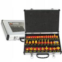Medžio frezų rinkinys 35 vnt. M22550R frezavimo staklėms