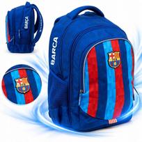 Mokyklinė kuprinė berniukui FC Barcelona, daug skyrių, A4