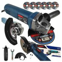 Kampinis šlifuoklis DIAX 125mm 1300W su 6 diskais