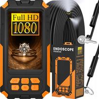 Endoskopinė inspekcinė kamera DUO, lanksti, 5 m, 9 LED, 2x Full HD ekranas