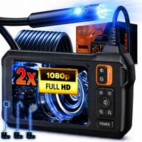 Endoskopinė tikrinimo kamera Full HD 5 m, dvi IPS CMOS 1080p IP67 kameros