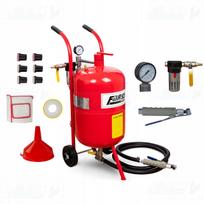 Smėliasrovė SIPHON 38L su priedais, mobili vožtuvų valymo įranga 1/2" FARYS
