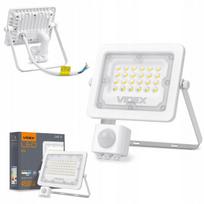 LED halogeninis prožektorius su judesio jutikliu 50W baltas atsparus orui