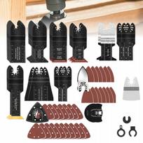 Osciliuojančių pjūklų ašmenų rinkinys 116 vnt Multitool medienai ir metalui HCS