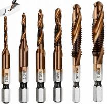 Sriegimo grąžtų ir sriegiklių rinkinys COBALT M3-10M, 6 vnt.