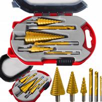 Grąžtų komplektas metalui, konusiniai 4-32 mm, 6 vnt., HOLDX