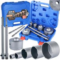 Betono grąžtų rinkinys SDS Max SDS Plus 9 vnt. 30–100 mm BLACK TOOLS PROFI