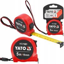 Ištraukiamas matavimo ruletė YATO 5m x 19mm su fiksatoriumi