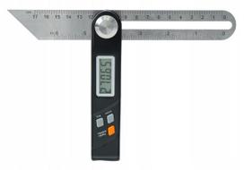 Elektroninis kampo matuoklis 200 mm 360° su LCD ekranu