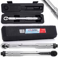 Dinamometrinis raktas 1/4" 5-25 Nm su fiksatoriumi sertifikuotas
