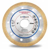Turbo deimantinis pjovimo diskas akmens masės plytelėms, 125 mm, ypač plonas
