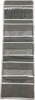 Virtuvinis organizavimo krepšys su kišenėmis, pilkas, 120x40 cm