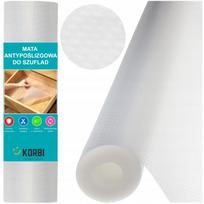 Neslystanti apsauginė kilimėlis stalčiams 150x50 balta