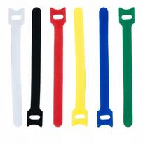 Velcro kabelių laikikliai, 6 vnt., 12 x 150 mm, įvairių spalvų