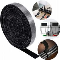 Velcro juosta kabelių tvarkymui 10 mm 5 m