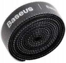 Laidų organizatorius Baseus 300 cm juoda Velcro juosta
