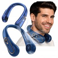 Kaklo ventiliatorius USB, 5 greičiai, LED
