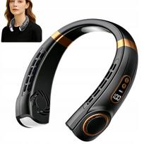 Nešiojamas USB-C kaklo ventiliatorius su LCD, 5 režimai