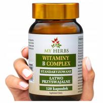Vitaminų B kompleksas 120 vnt. B1 B2 B3 B5 B6 B9 B12