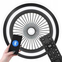 Lubų ventiliatorius su LED lempa, 52 cm, Bluetooth valdymas