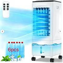 Energiją taupantis oro vėsintuvas, 10 l vandens talpa, 6 ledo pakeliai