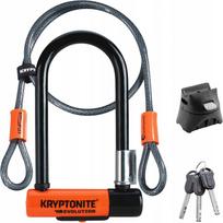Dviračio spyna U-lock KRYPTONITE EVOLUTION MINI-7 su apsauginiu laidu