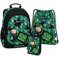 Mokyklinis rinkinys ASTRABAG kuprinė ir penalas berniukui Gaming Games Console