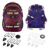 Mokyklinis kuprinės rinkinys COOCAZOO MATE su MatchPatch priedais, 3 dalių, šviesus