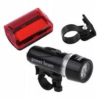 Dviračio LED žibintų rinkinys priekinis + galinis