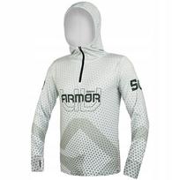 UV apsauginiai marškinėliai su gobtuvu Delphin ARMOR 50+ Olive, S dydis