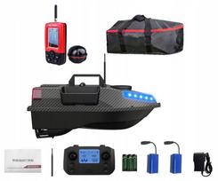 Žvejybos laivas Lixada D20 Carbon 600m GPS echolotas 2x akumuliatorius 12000mAh