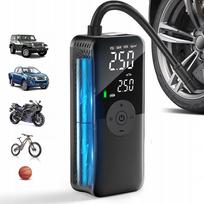 Automobilinis kompresorius, belaidė dviračio pompa su powerbank ir USB