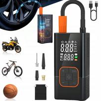 Dviračio kompresorius su automobilio akumuliatoriaus pompa ir powerbank