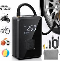 Elektrinė mini dviračio pompa, kompresorius, žibintuvėlis, powerbank 4000mAh, 150PSI