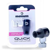 Dviračio pompa Momum Quick CO2, juoda kasetė