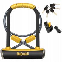 Dviračio spyna U-lock Onguard Pitbull DT 8005 115x230x14mm su 120 cm kabeliu