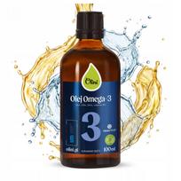 Maistinis Omega 3 OLINI aliejus 100 ml su juodųjų linų, žuvų taukais ir vitaminu D