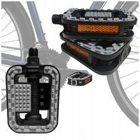 Miestinio dviračio neslystančios VELOXO UrbanEasyPlatform pedalai su atšvaitais