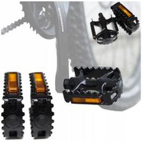 Dviračio pedalai VELOXO TrailBlaze juodi aliuminiai MTB platforminiai